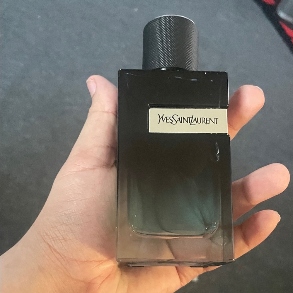 Yves Saint Laurent Dark Gray Perfume Bottle